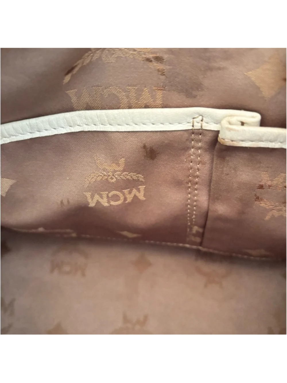 MCM boston leather